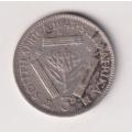 UNION OF SOUTH AFRICA - 3d - TICKEY - King George Vl - 1947 - Silver