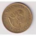 REPUBLIC OF SOUTH AFRICA - Large 1 CENT - 1963 - Copper