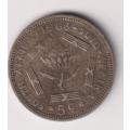 REPUBLIC OF SOUTH AFRICA - SILVER 5 CENTS - 1963