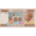 Central African States Gabon 500 Francs P#406A 2002 VF