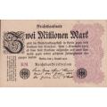 GERMANY 2 000 000 Mark Reichsbanknote 1923 P104 XF