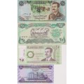 SADDAM HUSSEIN IRAQ IRAQI DINAR BANKNOTE LOT ( 4 Nots )