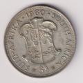 UNION OF SOUTH AFRICA - 1960 5 SHILLINGS - SILVER - UNION BUILDING - see scan