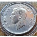 1 S  1952 SILVER UNION OF SOUTH AFRICA George VI