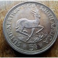 UNION OF SOUTH AFRICA - 1958 5 SHILLINGS - SILVER - ELIZABETH II  - see scan