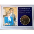 GREAT BRITAIN 1981 - CHARLES & DIANA - SPECIAL CROWN IN FOLDER - STRUCK AT ROYAL MINT