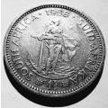 UNION OF SOUTH AFRICA - 1 SHILLING  1958 QUEEN ELIZABETH II - see scan