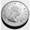 UNION OF SOUTH AFRICA - 1 SHILLING  1954 QUEEN ELIZABETH II - see scan