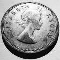 UNION OF SOUTH AFRICA - 2 SHILLINGS  1958 QUEEN ELIZABETH II - see scan