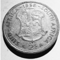 UNION OF SOUTH AFRICA - 2 SHILLINGS  1956 QUEEN ELIZABETH II - see scan