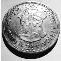 UNION OF SOUTH AFRICA - 2 SHILLINGS  1957 QUEEN ELIZABETH II - see scan