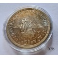 UNION OF SOUTH AFRICA - 1952 5 SHILLINGS - SILVER - GEORGE V1 - EXCELLENT CONDITION - IN CAPSULE