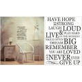 Vinyl Decals Wall Art Stickers - Have Hope