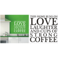 Vinyl Decals Wall Art Stickers - Love & Coffee