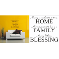 Vinyl Decals Wall Art Stickers - Family Blessing
