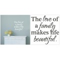 Vinyl Decals Wall Art Stickers - Beautiful Family Love 2