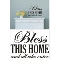 Vinyl Decals Wall Art Stickers - Bless This Home