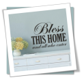 Vinyl Decals Wall Art Stickers - Bless This Home