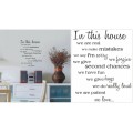 Vinyl Decals Wall Art Stickers - In This House We Love