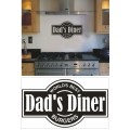 Vinyl Decals Wall Art Stickers - Dad's Diner