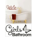 Vinyl Decals Wall Art Stickers - Girls Bathroom
