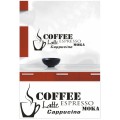 Vinyl Decals Wall Art Stickers - Abstract Coffee