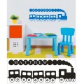 Vinyl Decals Wall Art Stickers - Abstract Train