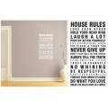Vinyl Decals Wall Art Stickers - House Rules