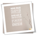 Vinyl Decals Wall Art Stickers - House Rules