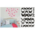 Vinyl Decals Wall Art Stickers - Butterflies: 30 Life size Abstract Butterflies