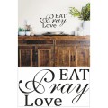 Vinyl Decals Wall Art Stickers - Eat Pray Love