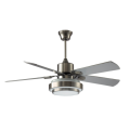 52` (130cm) four-blade ceiling fan with Silver blades
