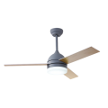 48 Inch Grey and Wood Ceiling Fan With Remote