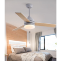 48 Inch Grey and Wood Ceiling Fan With Remote