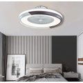 Space Saving LED Ceiling Fan with Remote - Black and White