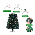 1.5m Christmas Tree With Built-In LED Lights And Fiber Optics