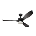 52 Inch Black ABS Ceiling Fan With Remote Control - display model