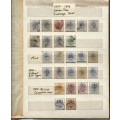 STOCKBOOK WITH OFS / COGH COLLECTION MINT AND USED WITH HIGH VALUES, TRIANGLES ETC - READ BELOW