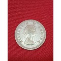 1955 SILVER ONE SHILLING
