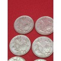 9 X 2ND DECIMAL 20 CENT COINS