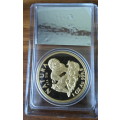 1994 SOUTH AFRICA Natura Lion 1oz 24ct Gold Proof coin. Pretoria Zoo mint mark