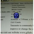 2.61CT Certified Tanzanite