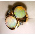 Opal and Diamond ring
