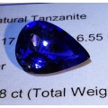 5.558CT TANZANITE * Certified Tanzanite *