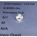 * Diamond *   0.632CT Diamond [ EGL Certified ] Princess Cut