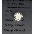 * Diamond *   0.766CT Diamond [ EGL Certified ] Round Brilliant Cut