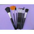 Makeup Set, 12 Pcs Brushes For Different Applications With Black Folding Bag