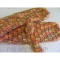 Mittens And Scarf, One Size Fits All, Knitted, Wool, Warm Winter Colours