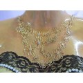 Pliana Necklaces With Rhinestones, Light Weight, Gold Coloured, Lobster Clasp, 48cm + 5cm Extender