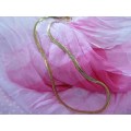 Pliana Necklaces, Snake Chain, Golden Colour, Lobster Clasp, 44cm Lenght, 4mm Wide